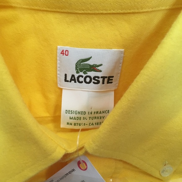 Lacoste Men's Long Sleeves Button-Down Shirt - Picture 4 of 6